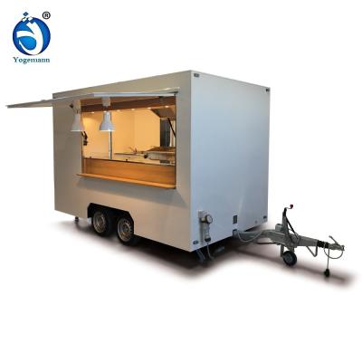 China Vegetable processing factory fast food trailer food vending cart snack truck for sale