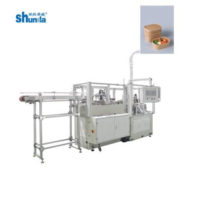 China Fast Speed Automatic Intelligent Food Soup Noodles Square Paper Bowl Making Machine for sale