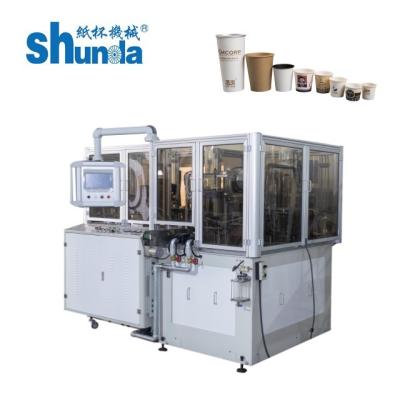 China Máquina de formación y de cierre 70-80PCS/MIN de la manga acanalada de la taza de papel en venta