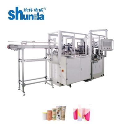 China Raw Material 135-450 GRAM Paper Tube Forming Machine With Servo Motor Control Speed In 70-80pcs/Min for sale