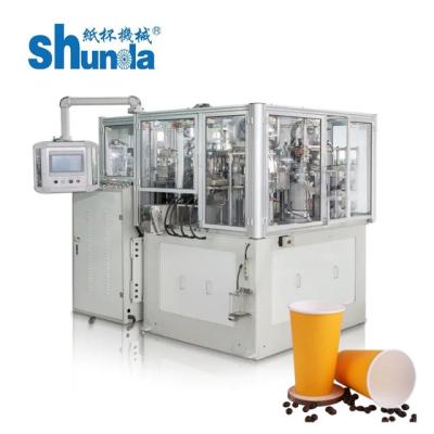 China Ultrasonic  Ice Cream / Water Paper Cup Forming Machine 4oz - 16oz paper cup machine for making disposable cups for sale