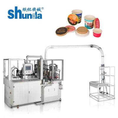 China Precision Optimize Production Paper Cup High Speed Machine 0.5m3/Min Air Consumption for sale