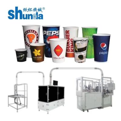 Κίνα 135-450gsm Material Thickness Paper Beverage Container Making Machine for 2500x1800x1700 Mm Needs προς πώληση