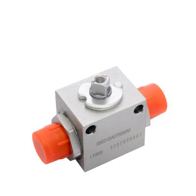 China EXW Thread Straight Hydraulic Ball Valve High Pressure Cut-Off Valves for sale