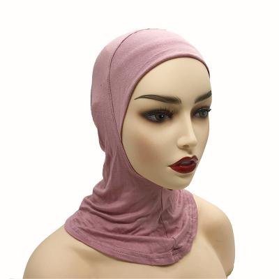 China Fashion Best Selling Women Plain Soft Stretch Modal Muslim Inner Hijab Elastic Underscarf Head Cover Hat for sale