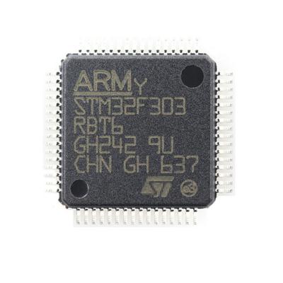 China SMD STM32F303RBT6 Single Chip LQFP64 Chip IC 72MHz128KB Controller Chip Microcomputer Arduino for sale