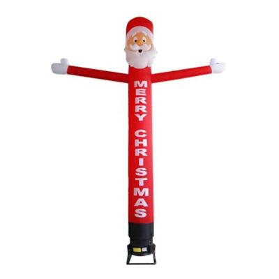 China Advertising Christmas Holiday Santa Inflatable Sky Air Dancer, Santa Claus Inflatable Air Dancer For Sale for sale