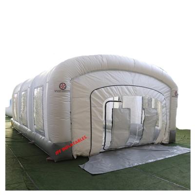 China 2021 garage hot sale portable inflatable car spray paint booth customized, inflatable car paint tent for sale for sale