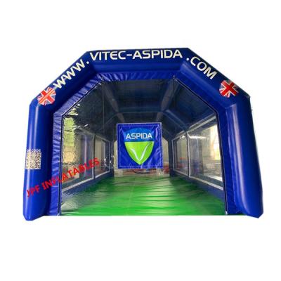 China PVC0.6mm Tarpaulin Air Sealed 2021 Car Wrapping Garage Tinting Air Tight Inflatable Paint Booth Inflatable Spray Booth For Car for sale