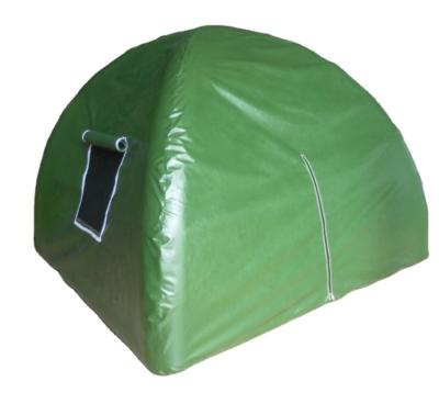 China PVC tarpaulin 0.6mm factory price outdoor airtight canopy mini family camping tent for sale for sale