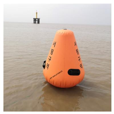 China Life Aqua Safe Inflatable Markers, Custom Logo Printed Inflatable Droplet Shaped Water 0.9mm PVC Tarpaulin Swimming Run Markers for sale