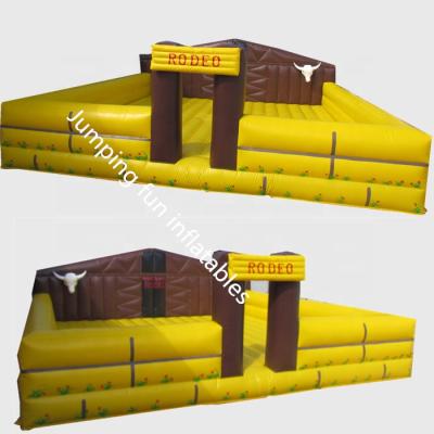 China PVC 0.55mm tarpaulin 2021 square shape inflatable mechanical bull for rodeo game/inflatable bull riding machine for sale