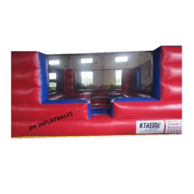 China Cheap price PVC tarpaulin wipeout game arena inflatable gladiator fighting jousting ring for sale for sale