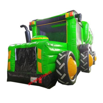 China 2021 Custom PVC Inflatable Truck Bouncy Jumper, Big Inflatable Truck Bouncer House For Kids for sale