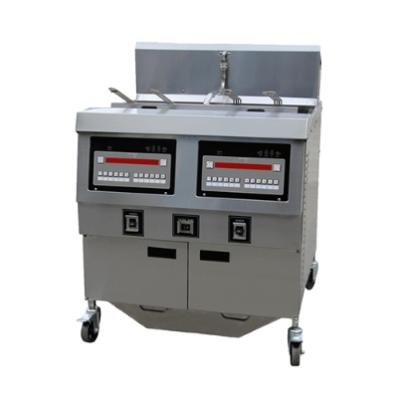 China TENSHINE OFE-322 Fast Temperature Factory Price Fast Food Restaurant Double Cylinder Chicken Open Deep Fryer for sale