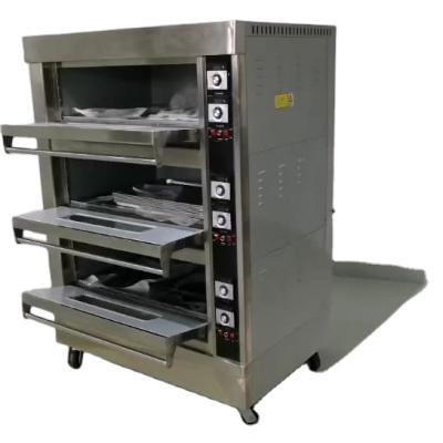 China Chinese Manufacturer Deck Oven Professional Baked Food Pizza from TENSHINE Bakery 1 Tier 2 Tray Deck Oven for sale