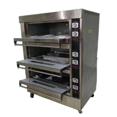 China Electric Deck Oven Professional Oven Baked Food Bread 3 Row 6 Pan Deck Oven from Bakery Maker for sale