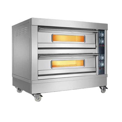 China TENSHINE Bakery Supplier Wholesale Cheap Price Double Deck Pizza Oven Electric Bread Deck Oven for sale