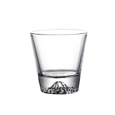 China Sustainable Fuji Mountain Glass Crystal Wine Foreign Wine Whiskey Glass for sale