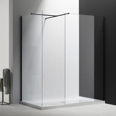 China Modern Walk In Shower Style Black And Gold Color Cheap Available Enclosures for sale