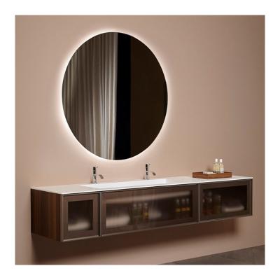 China Bright Compact Led Lights Bathroom Vanity Make Up Mirror for sale