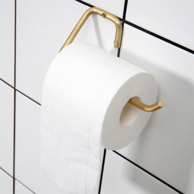 China Pure Handmade With Unique Finish 2019 New Modern Design Gold Bathroom Accessories Luxury Toilet Paper Holder for sale