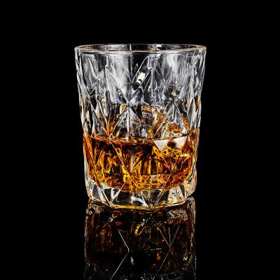 China Modern Custom Design Logo 400ml Clear Glass Mug For Bar Household Glassware Glass Water Cup for sale