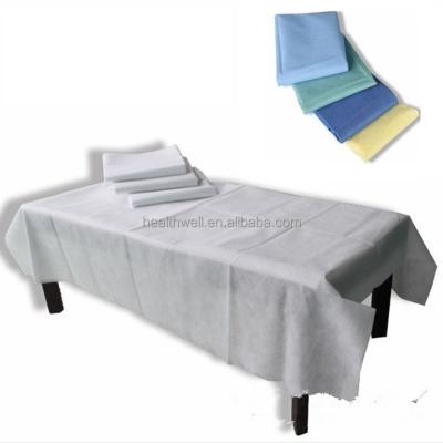 China Nonwoven Fabric Disposable Waterproof Bed Sheets Bedspread For SPA Massage Table Hotels for sale