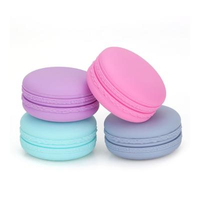 China 10ml macaron cosmetic colorful facial / face creambox pp material mini lip balm container for sale