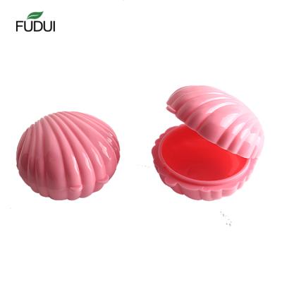 China Mini Rose Fudui Shell Shape Lip Balm Cosmetic Container Shell Shape Lip Balm Container for sale