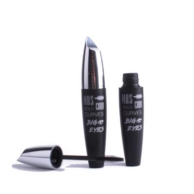 China Empty cosmetic silver capsule mascara wand tube and black bottle packaging for sale