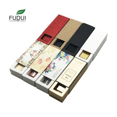 China Recycled Gold Materials FUDUI CTH01 Small Lipstick Drawer Packaging Box 3.5G Square Lipstick Glossy Drawer DIY Gold Gift Box for sale