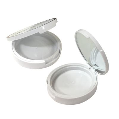 China Recyclable White Empty Compact Hot Sale Design Small Powder Color Powder Compact Compact For Make Up for sale