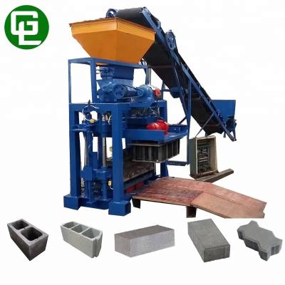 China QT40-1 CONCRETE semi automatic cement fly ash brick making machine price for sale