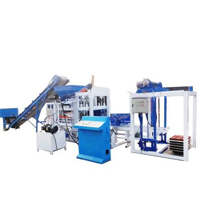 China Factory QT4-15S automatic concrete hollow block molding machine, sidewalk brick making machine in Ghana for sale