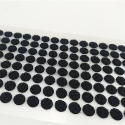 China 2021 New Manufacturer Supply Round Black Viable Adhesive Sticker Round 3d Stickers Adhesive Magic Cube And Loop Fastener for sale