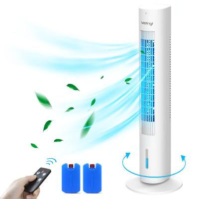 China Air Purification/2021 New Arrival Air Cooler Tower Fan 48W Air Cooler Fan Desktop Bedroom Tower Portable Desktop Type Humidification/Refrigeration Air Conditioner Fan for sale