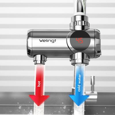 China Portable Tankless Water Heater Electric Faucet Bathroom Fast ABS Plastic High Quality Instant Heating Heater Faucet For Kitchen for sale