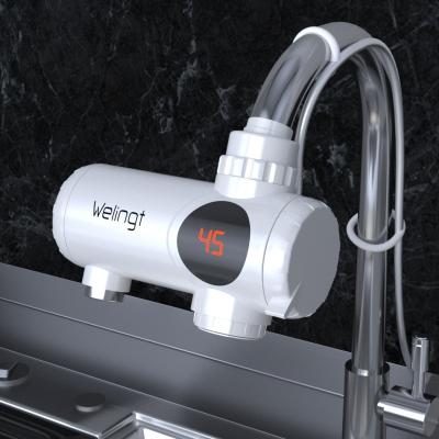 China 2021 Newest Faucet Faucet Quick Brass Hot Cold Portable Instant Kitchen Electric Heating Faucets Mini Water Heater Basin Faucet for sale