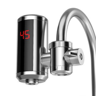 China Hotel Best China Stainless Steel Material Led Digital Display Water Heater For Kitchen Faucet Tap for sale