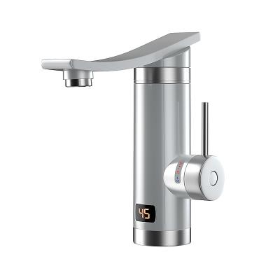 China Hotel Hot Selling Cast Aluminum Tankless Bathroom Led Instant Electric Hot Water Heater Faucet Sink Faucet For Kitchen Hot Water Faucet for sale