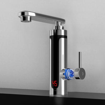 China Hotel factory direct sales led display electric food quick flash water heater faucet three seconds for sale