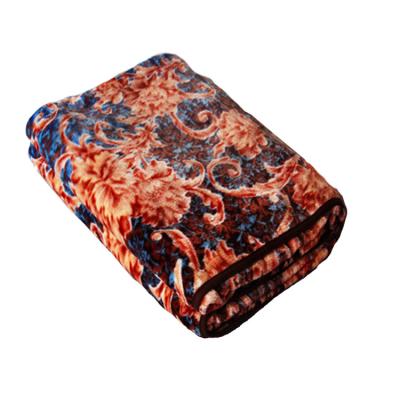 China Custom Made Pattern Double Side Velvet Anti-pilling Warm Coral Flannel Fleece Throw Blanket Bedding for sale