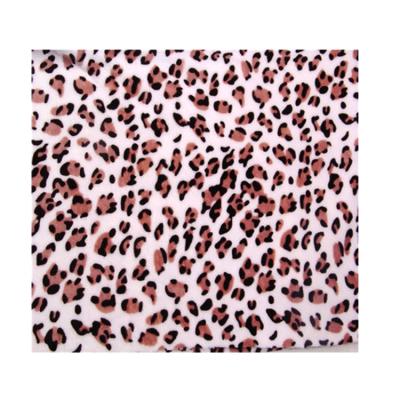 China 2021 Blackout Leopard Color Fashion Style Double Side Velvet Super Soft Coral Fleece Fabric for sale