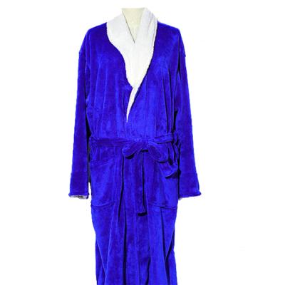 China Microfiber Plush Flannel Comfortable Solid Fleece Bathrobe QUICK DRY Full Body Nightgowns for sale