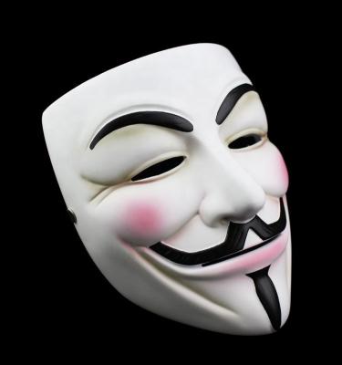 China Substance Halloween Cosplay Festival Matt V for Anonymous Guy Fawkes Face Mask Hacker Vendetta Halloween Fancy Dress Costume for sale