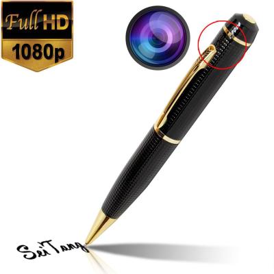 China 1080P Full HD Audio Hidden Ball One Way Pen Camera Sliver and Mini Video Recording Wearable Candid Gold Camera for sale