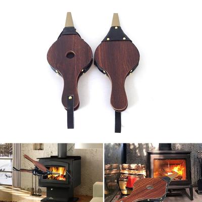 China Outdoor Mini Top Fireplace Bellow Sales Fire Wood Leather Bellows for sale