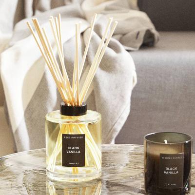 China Chinese Nordic Home Style Home Decor Hotel Bedroom Supplier Empty Scented Tubular Glass Diffuser Bottles for sale