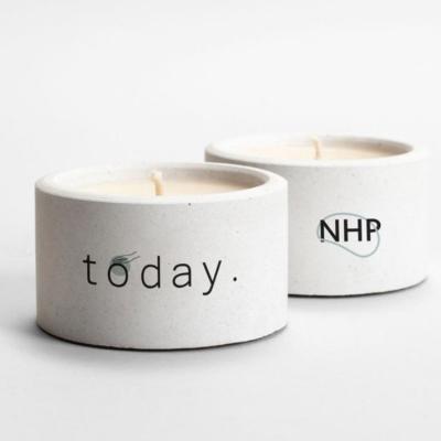 China Custom Cheap Heat Resistant Container Heat Resistant Cheap Candle Jar Decoration Wedding Logo Elegant White Ceramic Candle Cups for sale